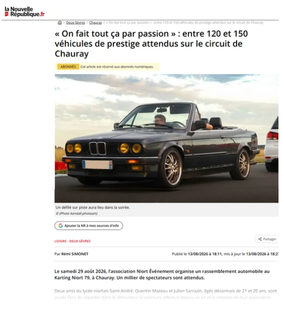Article de presse La Nouvelle République